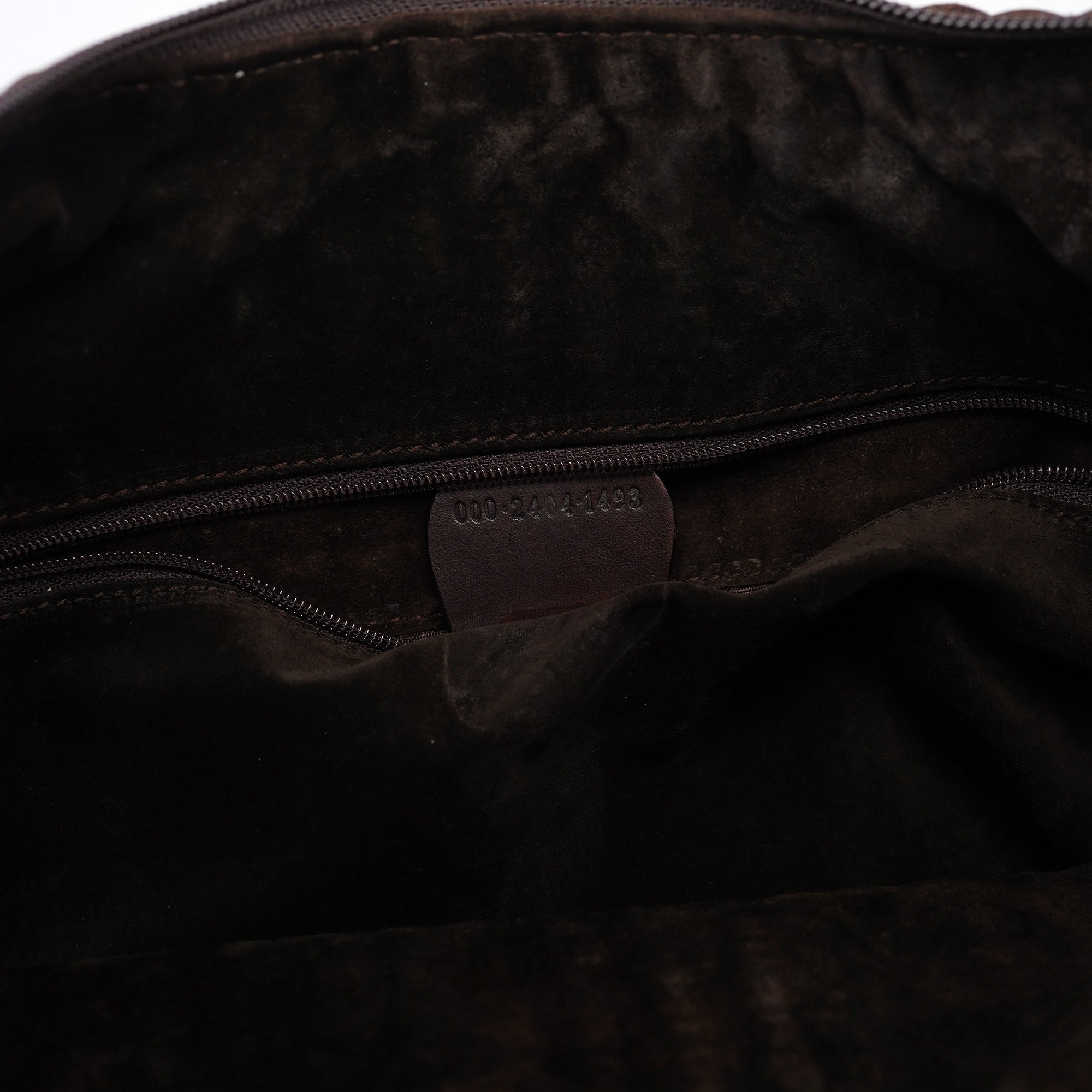 Gucci 1996 Brown Woven Hobo Shoulder Bag