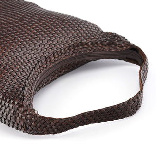 Gucci 1996 Brown Woven Hobo Shoulder Bag