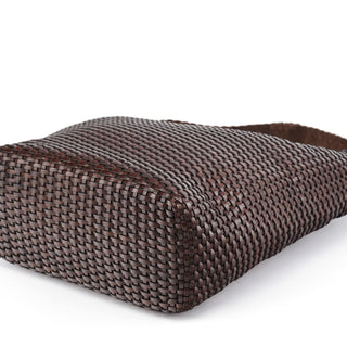 Gucci 1996 Brown Woven Hobo Shoulder Bag