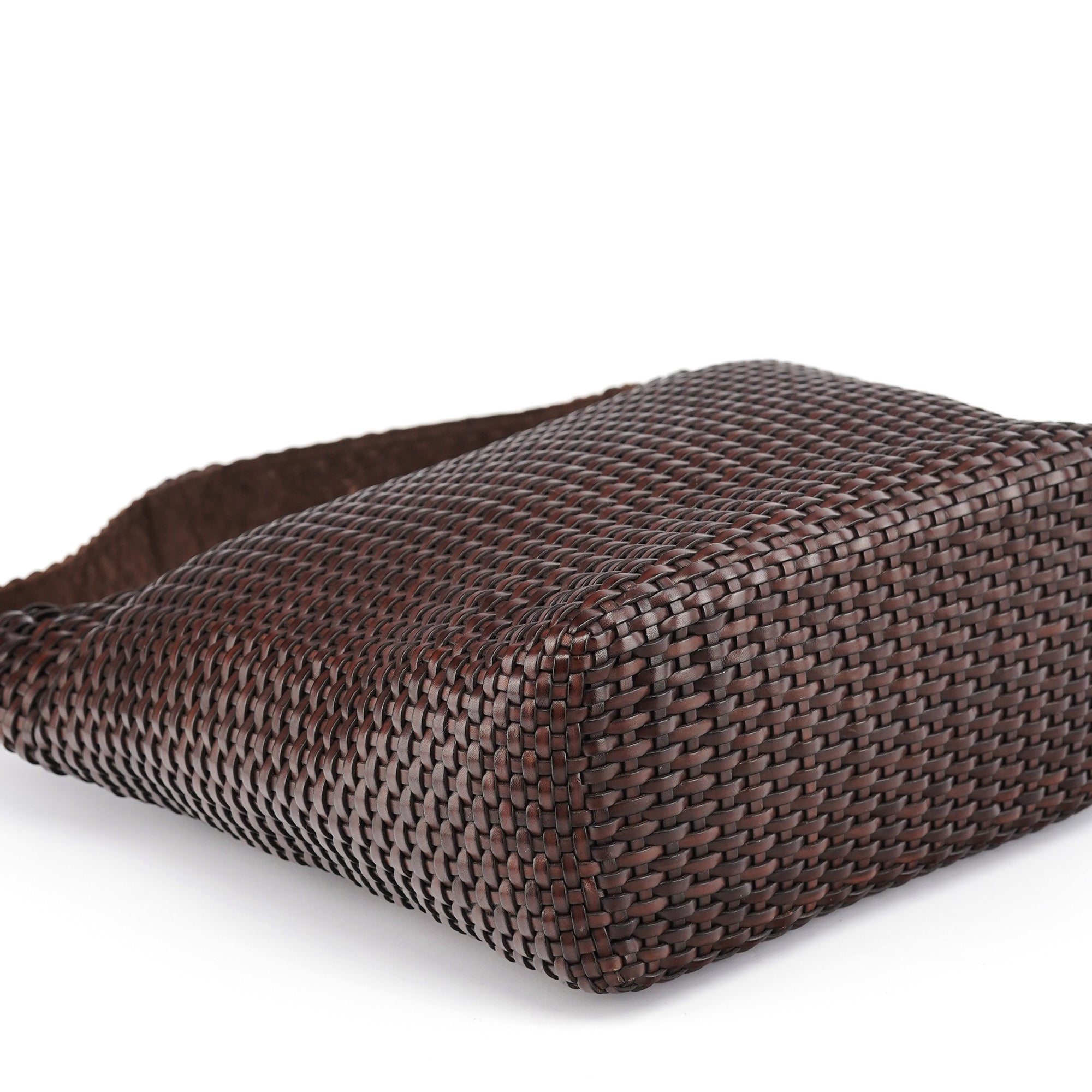 Gucci 1996 Brown Woven Hobo Shoulder Bag