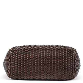 Gucci 1996 Brown Woven Hobo Shoulder Bag