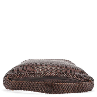 Gucci 1996 Brown Woven Hobo Shoulder Bag