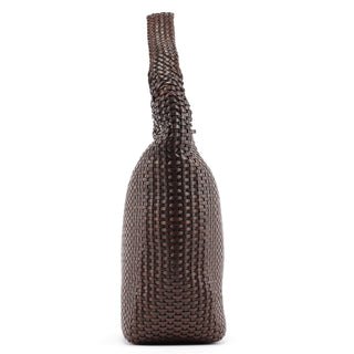 Gucci 1996 Brown Woven Hobo Shoulder Bag