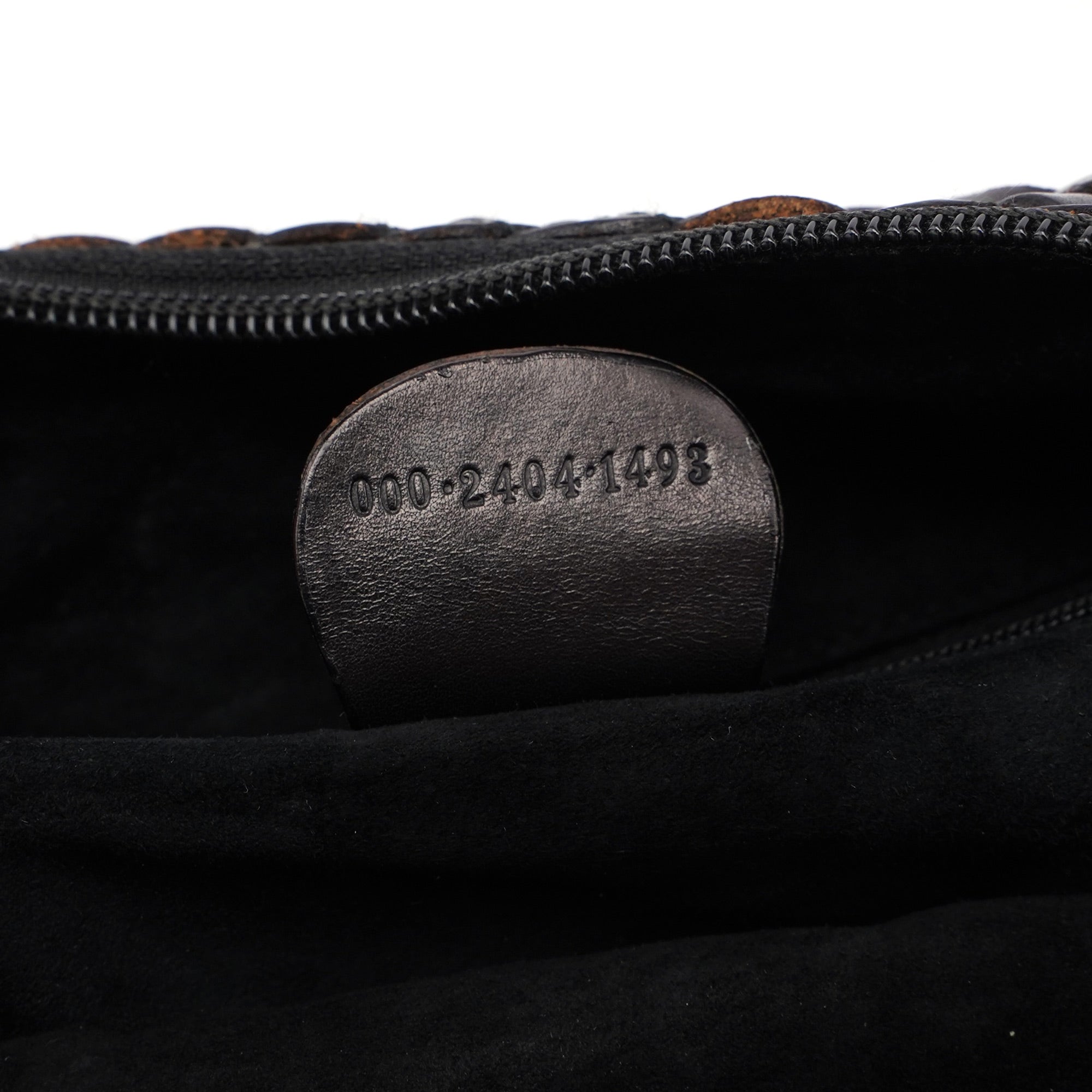 Gucci 1996 Sac hobo en cuir tressé marron