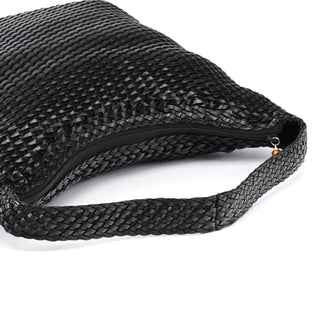 Gucci 1996 Brown Woven Leather Shoulder Bag