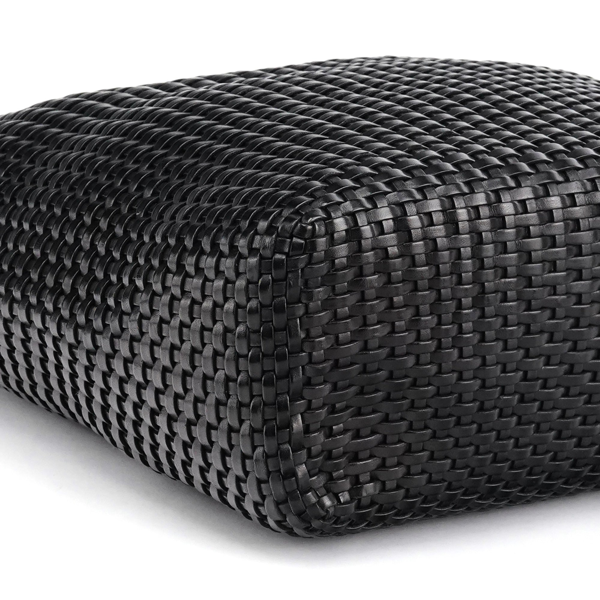 Gucci 1996 Brown Woven Leather Shoulder Bag