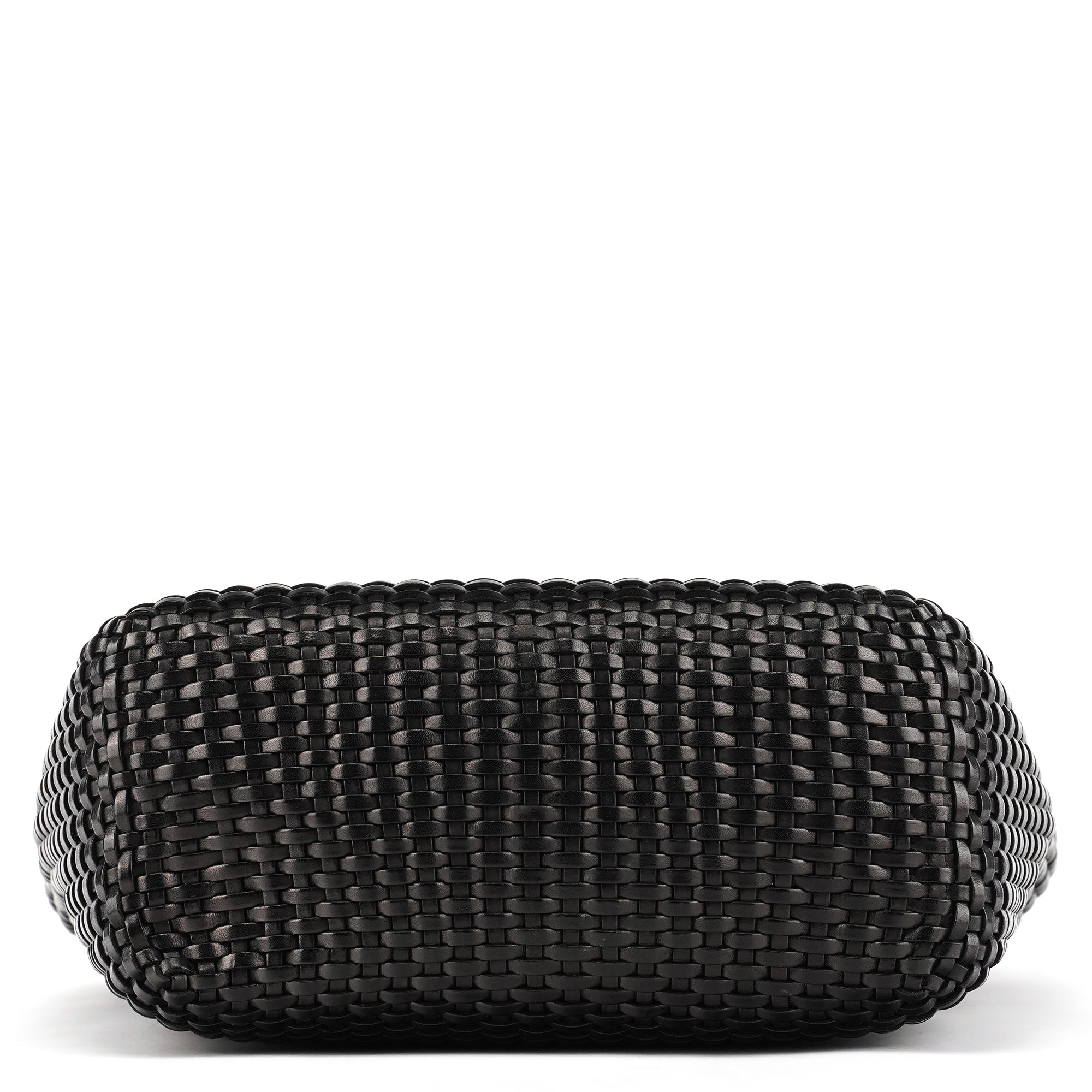 Gucci 1996 Brown Woven Leather Shoulder Bag