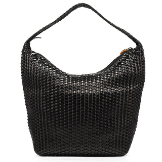 Gucci 1996 Brown Woven Leather Shoulder Bag