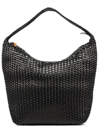 Gucci 1996 Brown Woven Leather Shoulder Bag