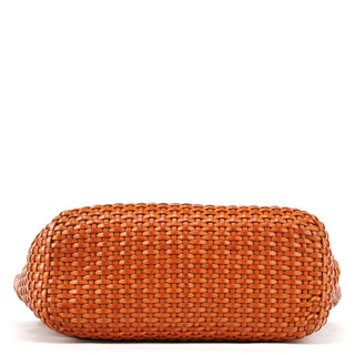 Gucci 1996 Light Brown Leather Bamboo 2-Way Bag