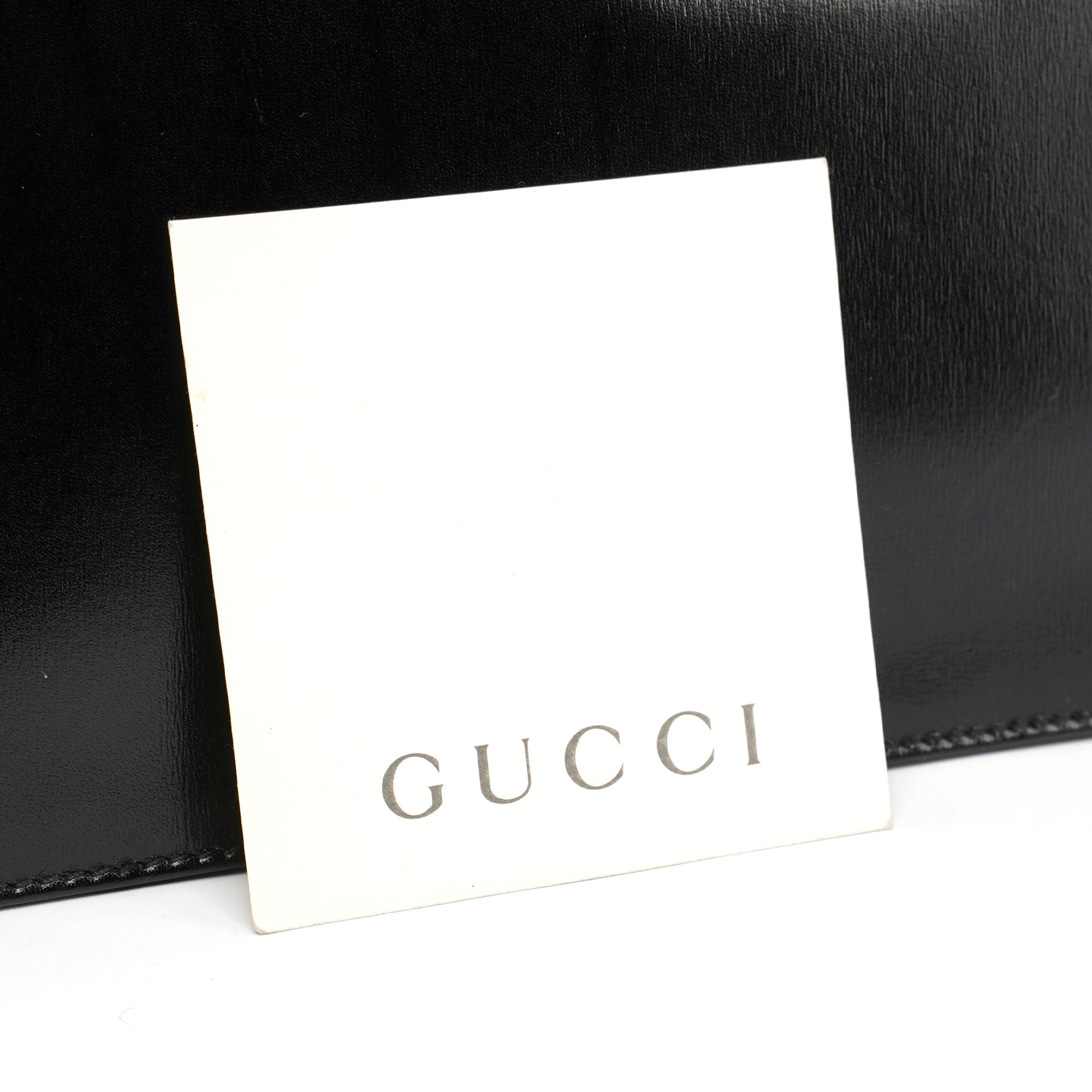 Gucci 1997 Black Calfskin Silver G Handbag