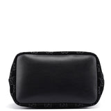 Gucci 1997 Black GG Suede Bamboo Shoulder Bag