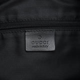 Gucci 1997 Black GG Suede Bamboo Shoulder Bag