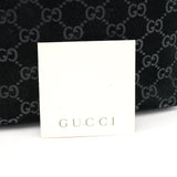 Gucci 1997 Black GG Suede Shoulder Bag