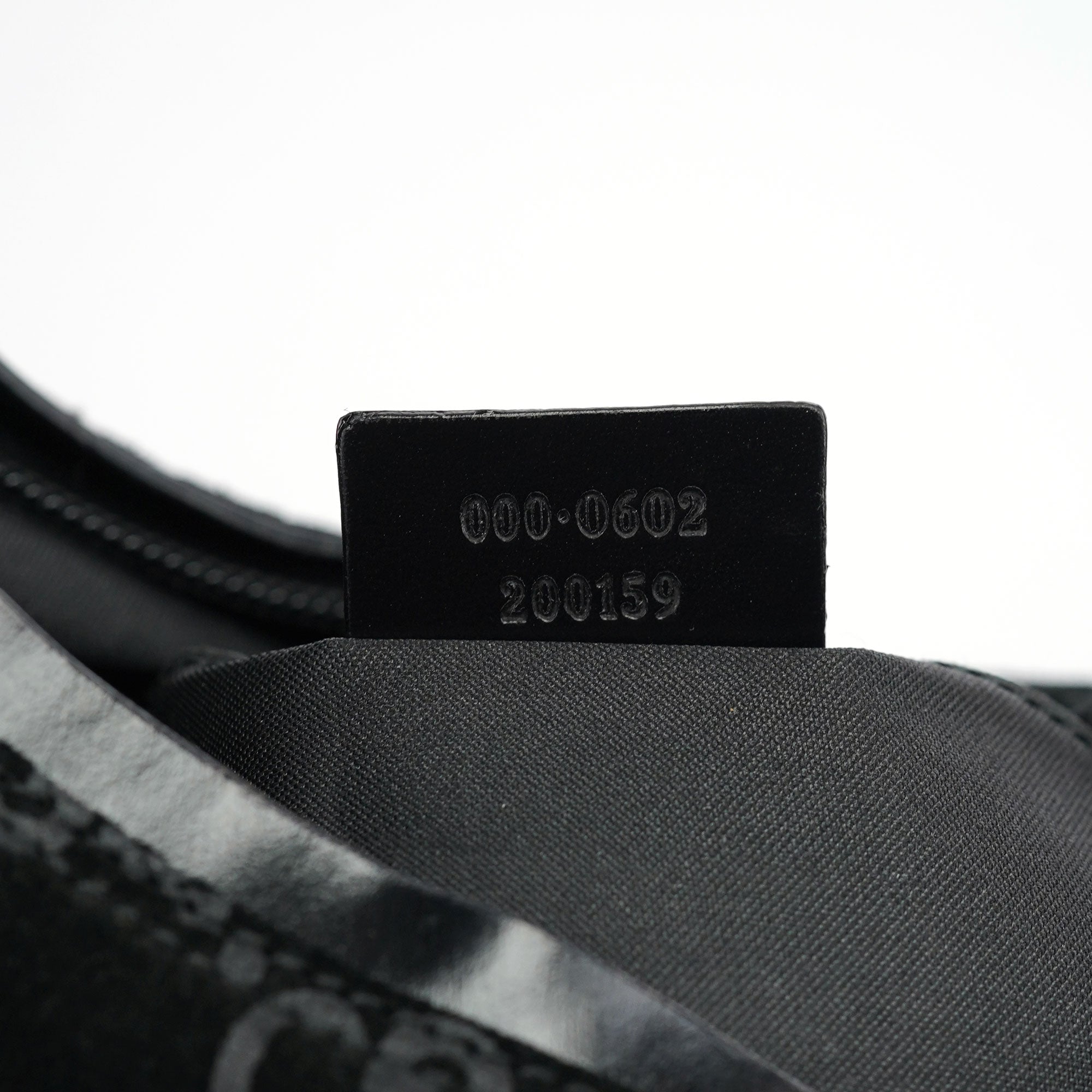 Gucci 1997 Black GG Suede Shoulder Bag