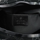 Gucci 1997 Black GG Suede Shoulder Bag