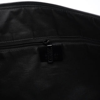Gucci 1997 Black GG Suede Shoulder Bag