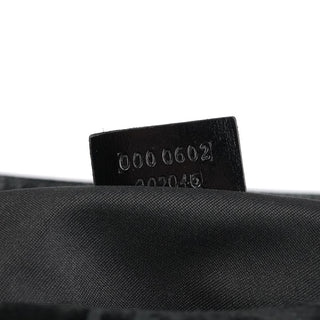 Gucci 1997 Black GG Suede Shoulder Bag