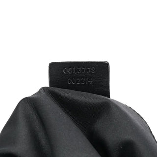 Gucci 1997 Black GG Suede Shoulder Bag