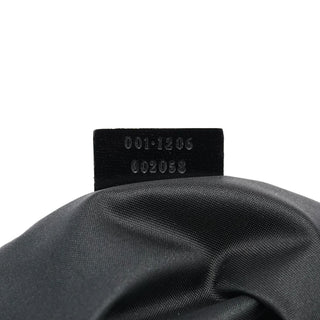 Gucci 1997 Black GG Suede Shoulder Bag