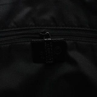 Gucci 1997 Black GG Suede Shoulder Bag