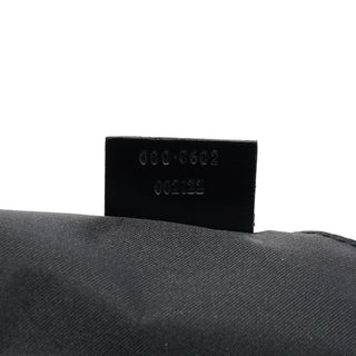 Gucci 1997 Black GG Suede Shoulder Bag