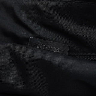 Gucci 1997 Black GG Suede Shoulder Bag