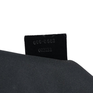 Gucci 1997 Black GG Suede Shoulder Bag