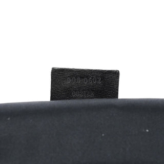 Gucci 1997 Black GG Suede Shoulder Bag