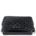 Gucci 1997 Black GG Suede Shoulder Bag