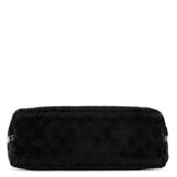 Gucci 1997 Black GG Velvet Shoulder Bag