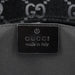 Gucci 1997 Black Suede GG Shoulder Bag