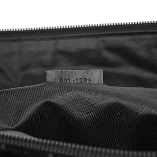 Gucci 1997 Black Suede GG Shoulder Bag