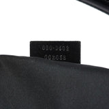 Gucci 1997 Black Suede GG Shoulder Bag