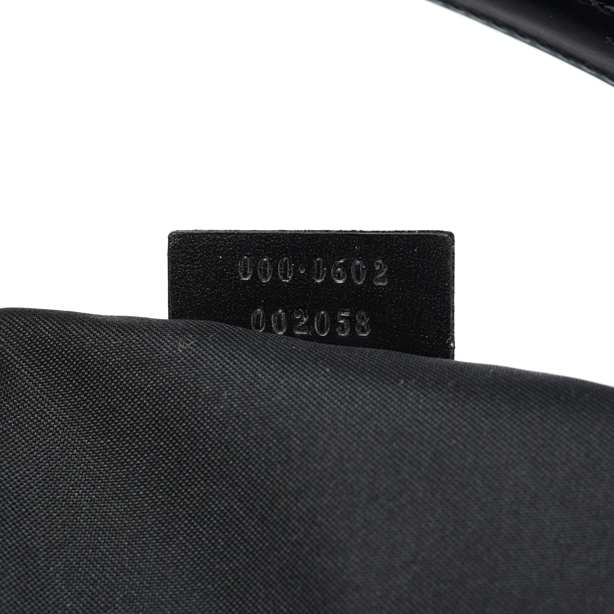 Gucci 1997 Black Suede GG Shoulder Bag