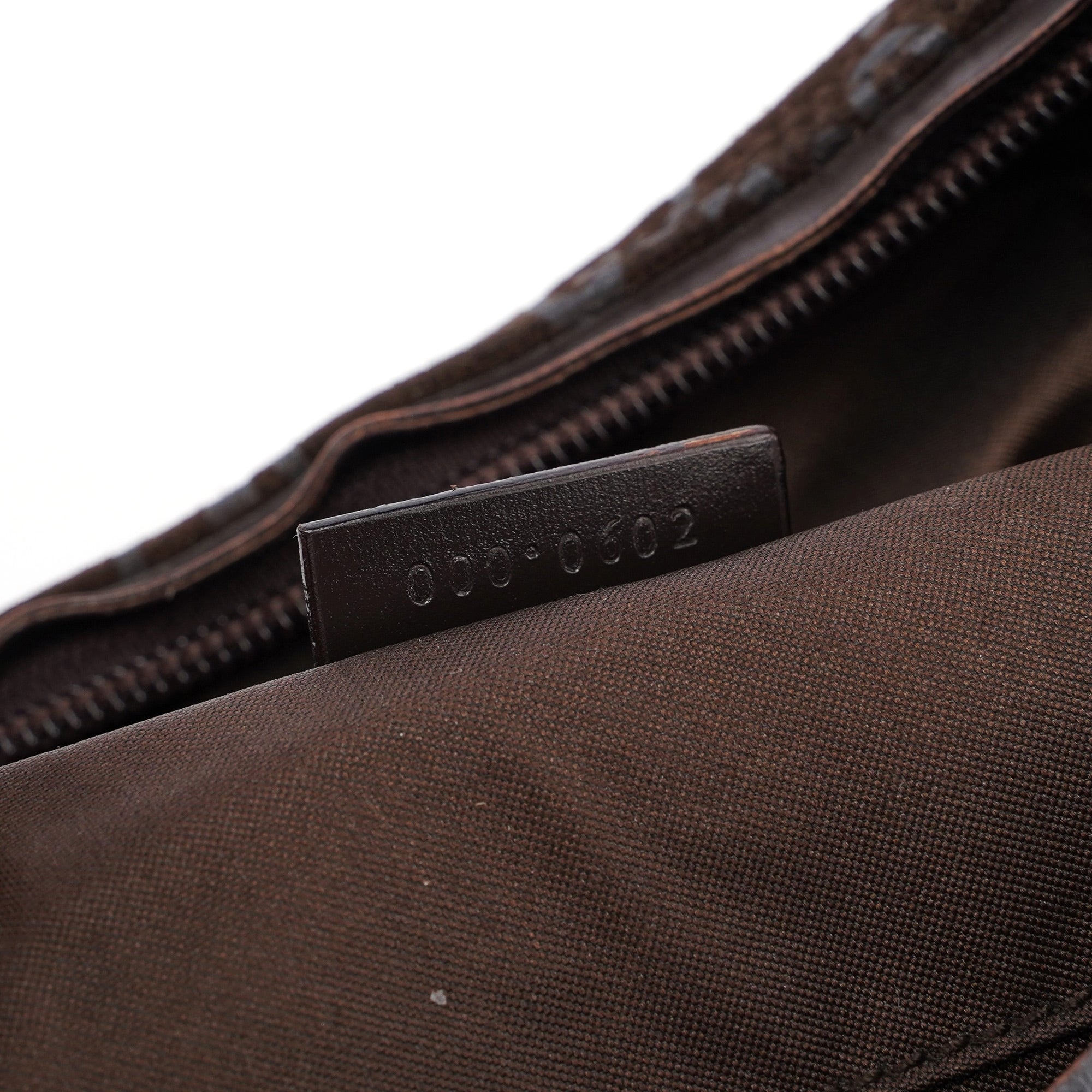 Gucci 1997 Brown Suede GG Shoulder Bag