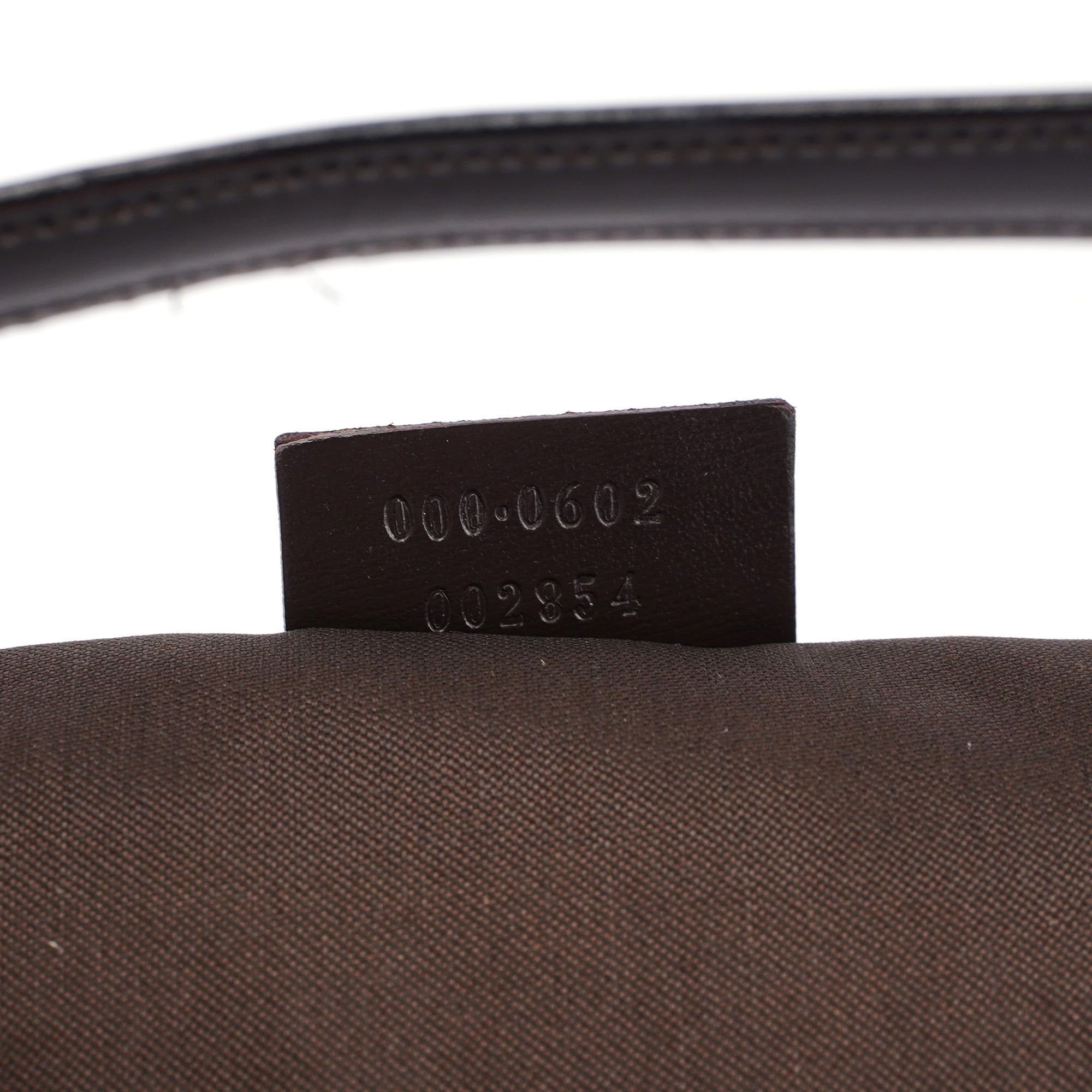 Gucci 1997 Brown Suede GG Shoulder Bag