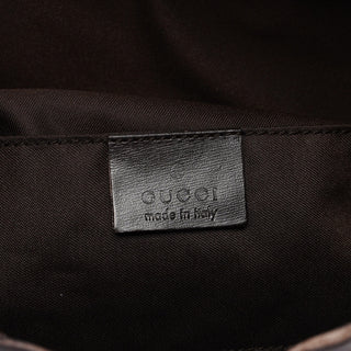 Gucci 1997 Brown Suede GG Shoulder Bag