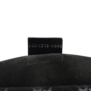 Gucci 1997 GG Suede Metal Handle Tote Bag