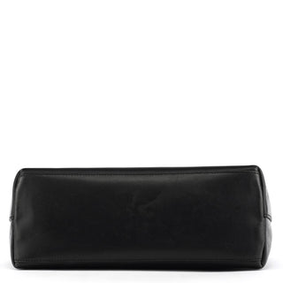 Gucci 1998 Black Leather Bamboo Shoulder Bag