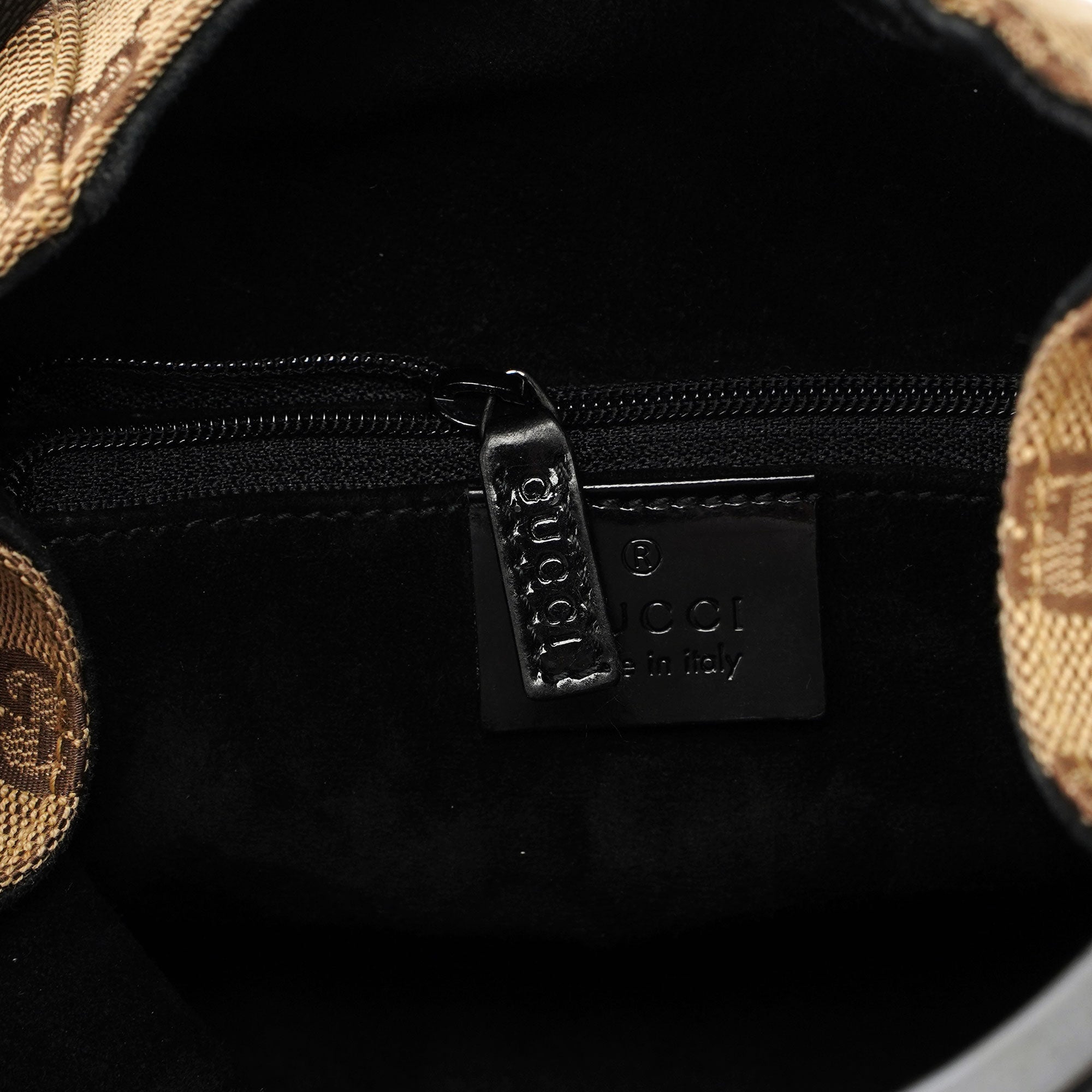 Gucci 1999 Sac GG Ring en toile beige