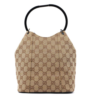 Gucci 1999 Beige GG Ring Bag