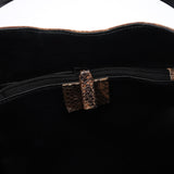 Gucci 1999 Beige Lizard Leather Loop Shoulder Bag