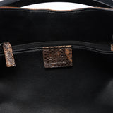 Gucci 1999 Beige Lizard Leather Loop Shoulder Bag