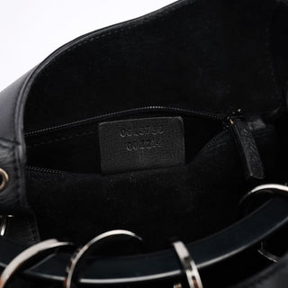 Gucci 1999 Black Calfskin Loop Shoulder Bag