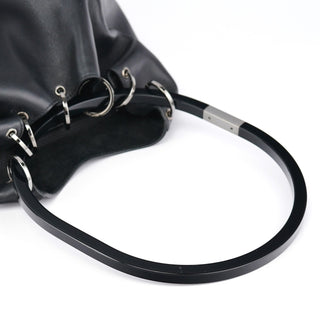 Gucci 1999 Black Calfskin Loop Shoulder Bag