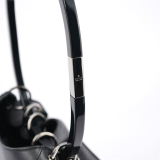 Gucci 1999 Black Calfskin Loop Shoulder Bag