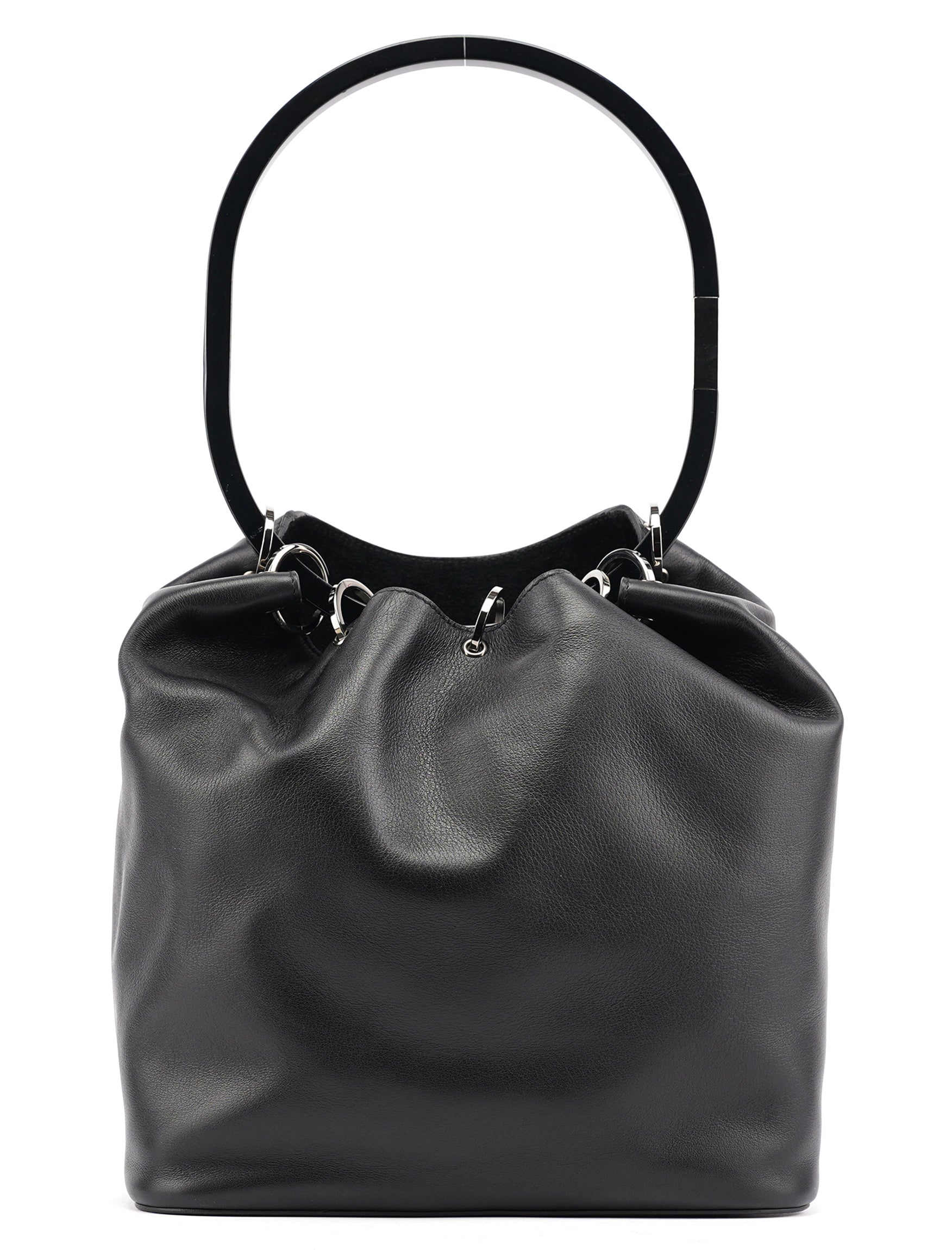 Gucci 1999 Black Calfskin Loop Shoulder Bag