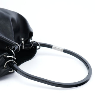 Gucci 1999 Black Calfskin Loop Shoulder Bag