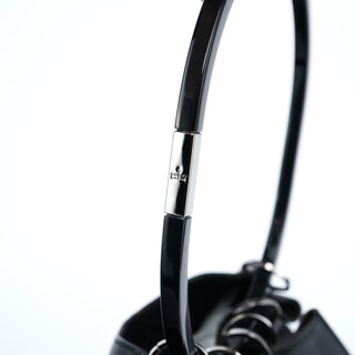 Gucci 1999 Black Calfskin Loop Shoulder Bag